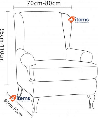 E EBETA Jacquard armchair cover with elastic stretch Sand <p>Our ear seat
