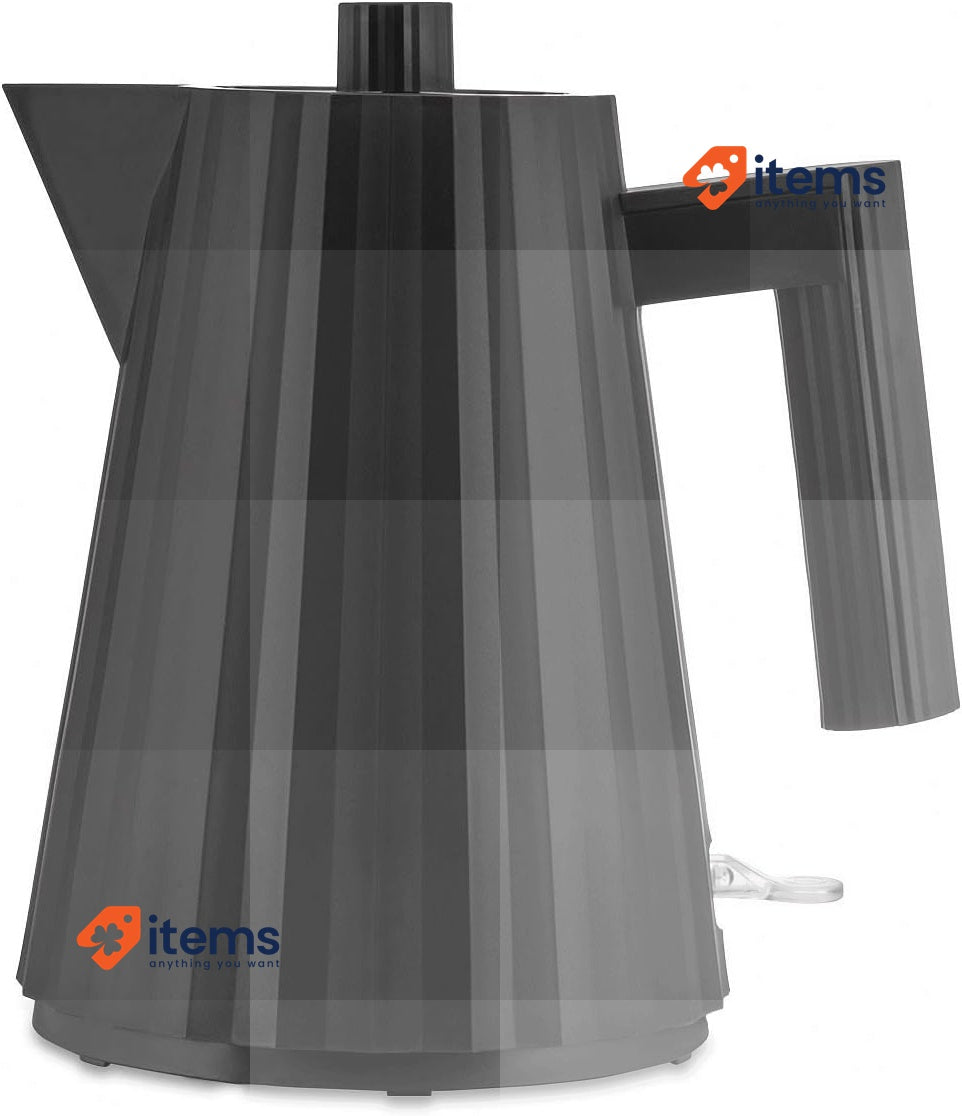 Alessi Plissé MDL06/1 B - Electric Kettle in Thermoplastic 2400W, 100 cl, Black