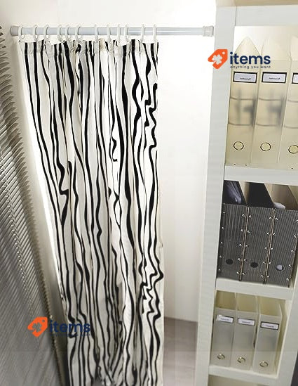 GARDINIA Tension Rod Metal Extendable Curtain 130 - 220 Cm White 220CM 26 mm