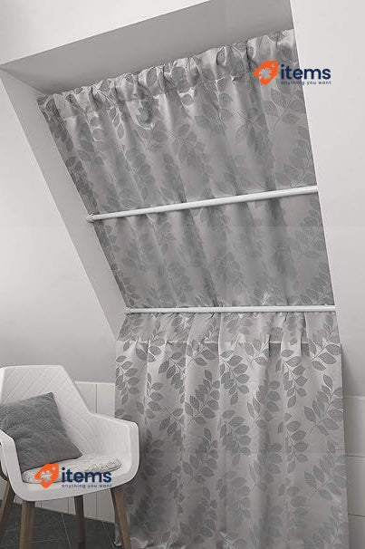GARDINIA Tension Rod Metal Extendable Curtain 130 - 220 Cm White 220CM 26 mm