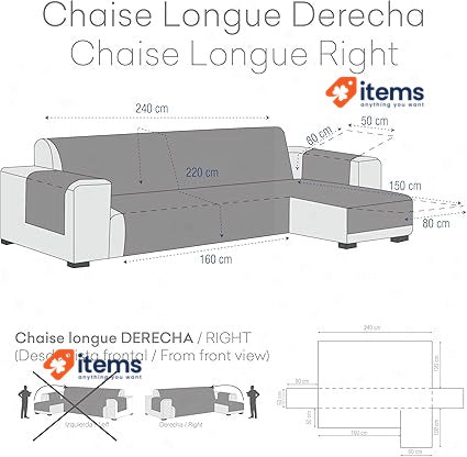 Eysa Sofa Slip Cover Eysa Cover, sizes 240cm 300cm Beige Cotton 250-300cm