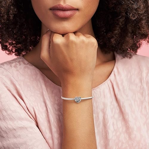 Pandora Family Heart Charm Jewelry for Women Made with Sterling Silver