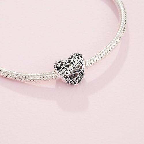 Pandora Family Heart Charm Jewelry for Women Made with Sterling Silver