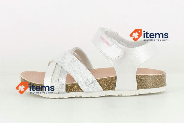 Pablosky Girl s 483800 Open Toe Sandals, White, Size UK 1 (EU 34) Pablosky Girls