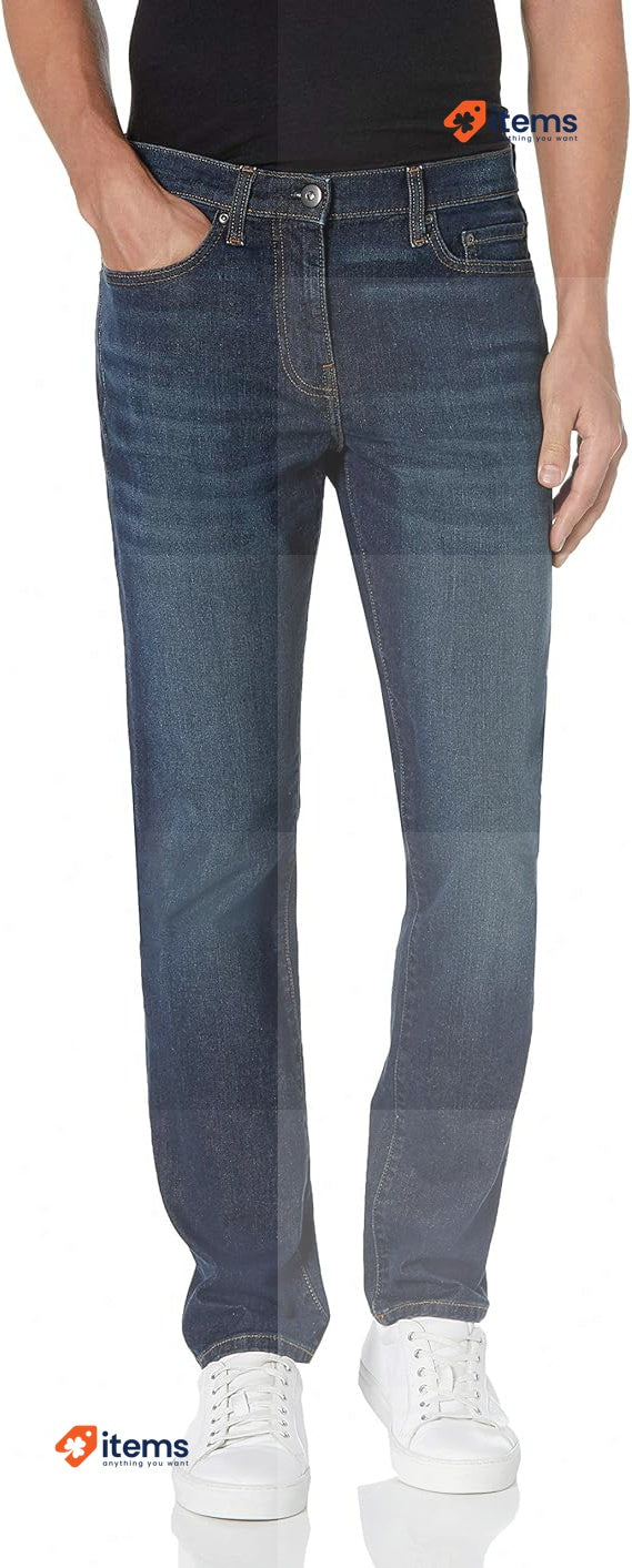 Amazon Essentials Men's Comfort Slim - Fit Jean Dark Blue Vintage 29W/28L 29 W