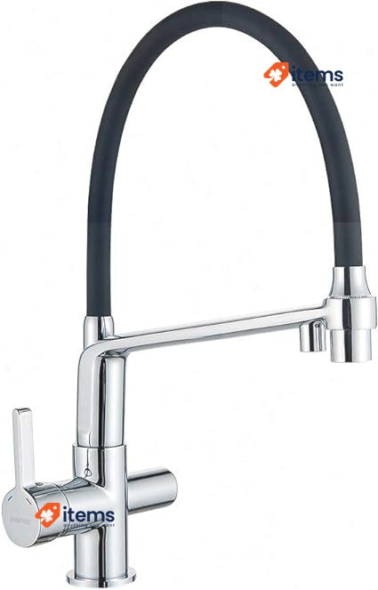 Grifema G4010-2 Dover, 3 Way Kitchen Tap For Filter Water Purifier Silver