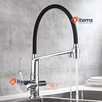 Grifema G4010-2 Dover, 3 Way Kitchen Tap For Filter Water Purifier Silver