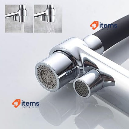Grifema G4010-2 Dover, 3 Way Kitchen Tap For Filter Water Purifier Silver