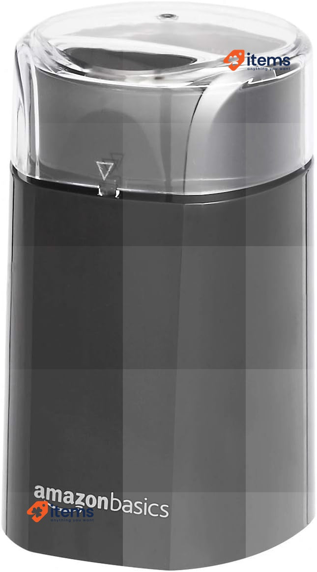Amazon Basics Electric Coffee Grinder: Whole Bean Coffee or Herbs, Spices, Nuts