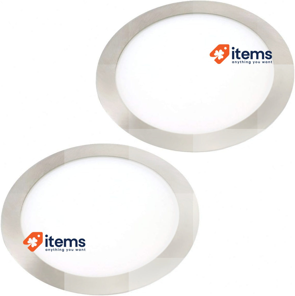 Jandei - 2x Downlight LED 18W Redondo, Empotrable Plano, White Neutro 4200K Flat