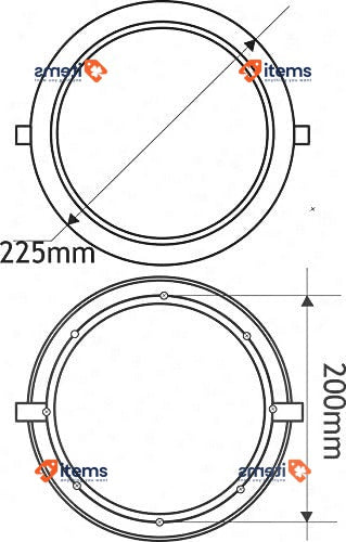 Jandei - 2x Downlight LED 18W Redondo, Empotrable Plano, White Neutro 4200K Flat