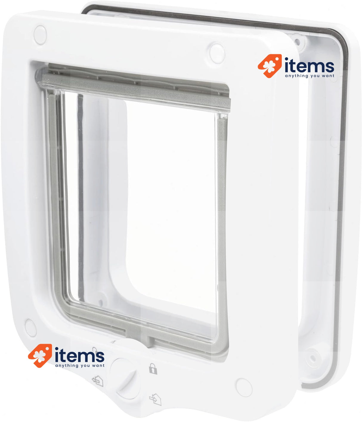 TRIXIE Trampilla Cats 4 Options, 20 X 22 Cm, White - Way Cat Flap G Cm Doors