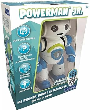 Lexibook Smart Robot Powerman Junior Educational Blue/White Spanish Version