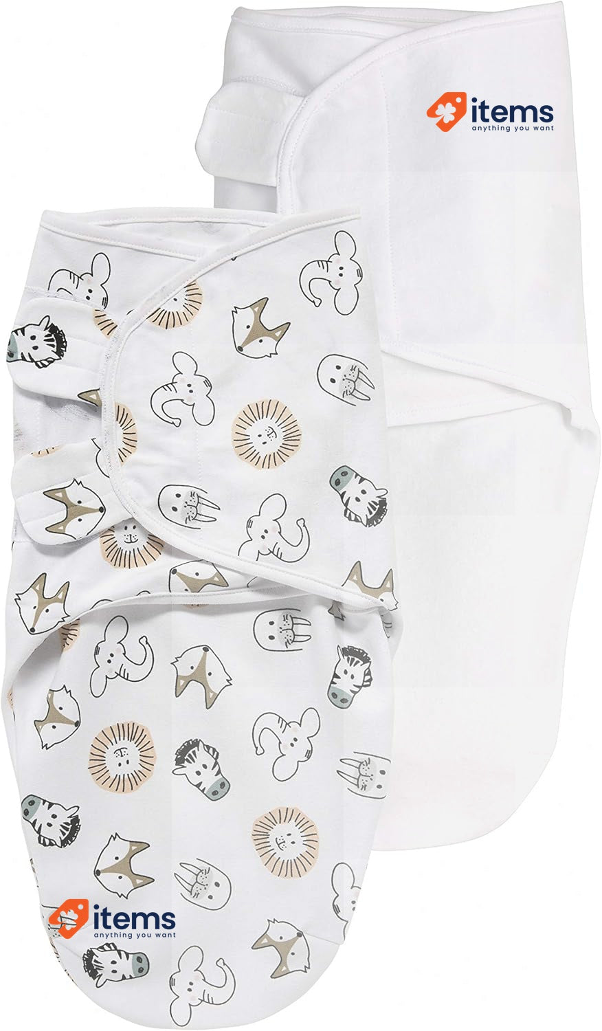 MEYCO Baby Animal/Uni Swaddle Sack 2-Pack, Newborn Essentials Babies 0-3 Months