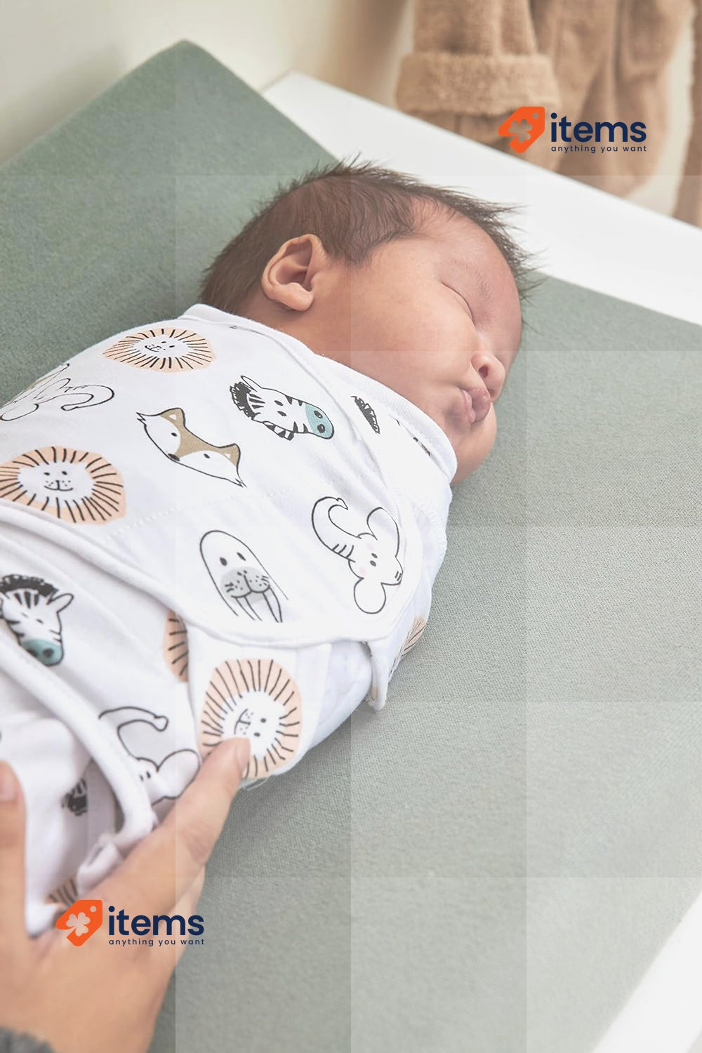 MEYCO Baby Animal/Uni Swaddle Sack 2-Pack, Newborn Essentials Babies 0-3 Months