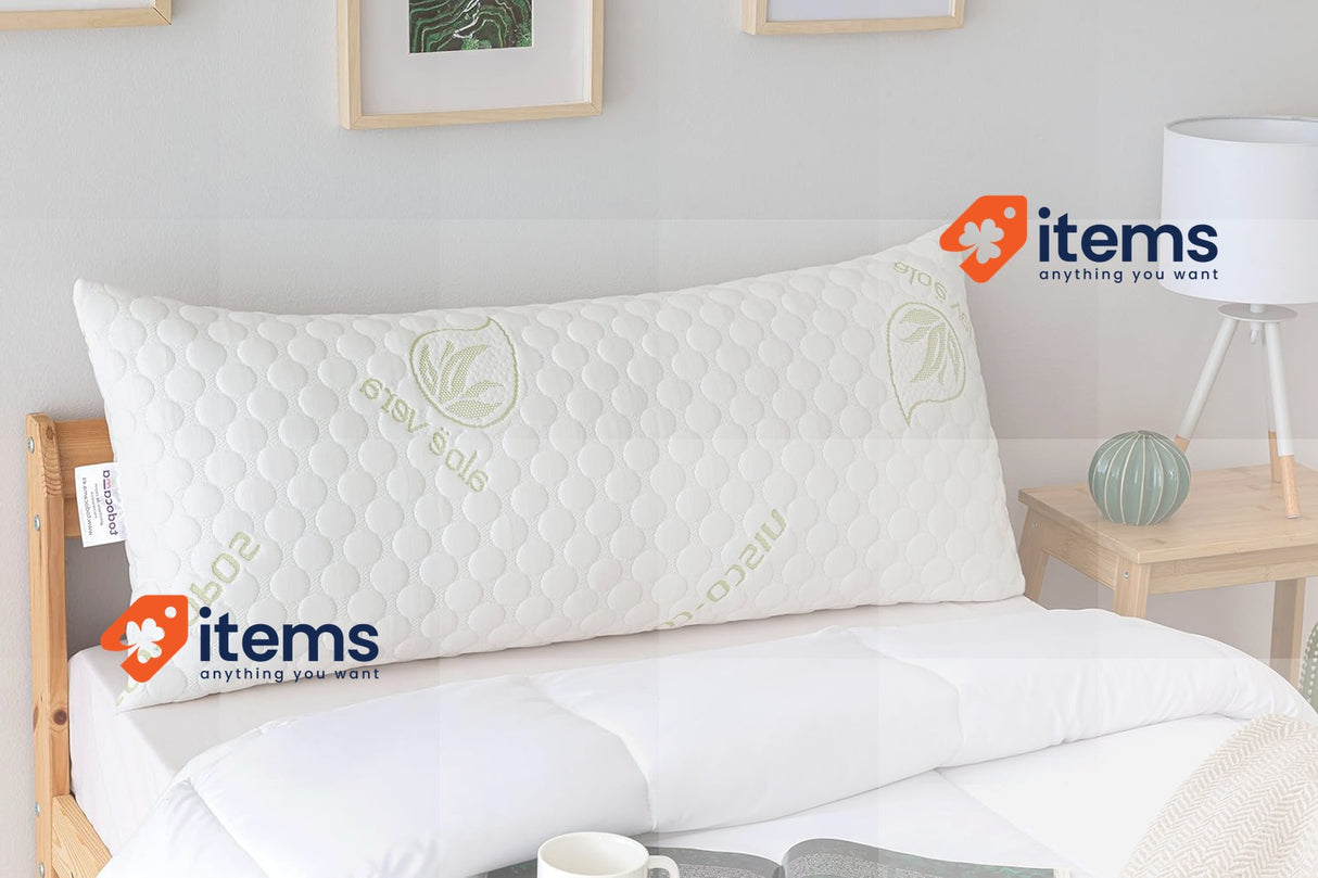Todocama Memory Foam Viscoelastic Cushion with Flakes 70 cm White