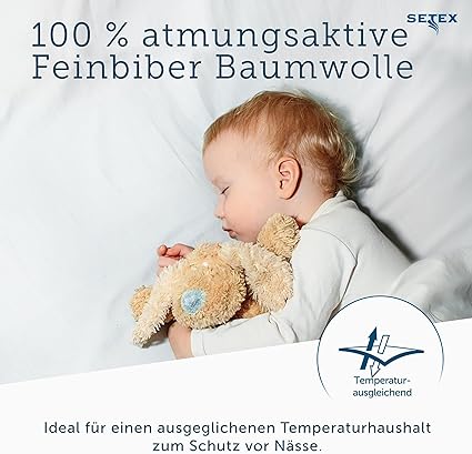 SETEX Flannelette Fitted Sheet 90 x 200 cm 100% Cotton Flat Sheet White