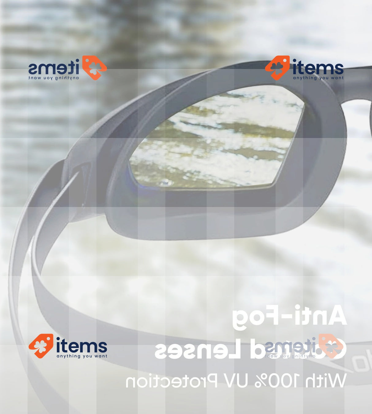 Speedo Unisex Hydropulse Swimming Goggle Navy/Oxid Grey/Phoenix Red/Gold