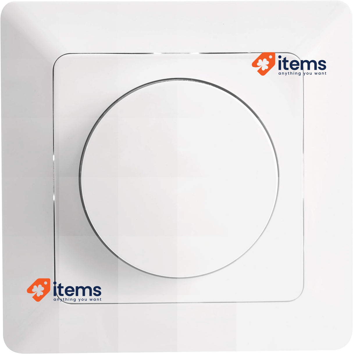 EMOS - LED Dimmer Switch With Rotary Knob For Dimmable Lamps A6003 White 110W