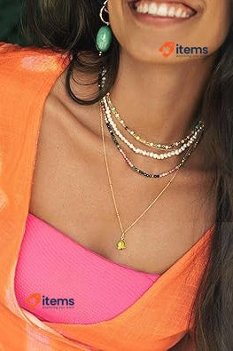 SINGULARU ® - Dots Necklace Women's Jewelry Gold Silver Pendant Sterling 925