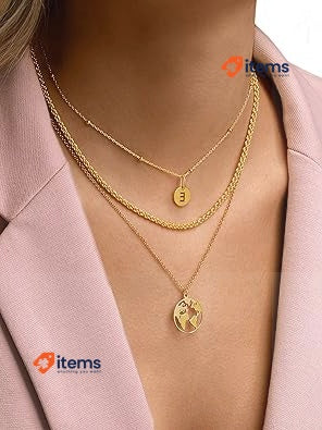 SINGULARU ® - Dots Necklace Women's Jewelry Gold Silver Pendant Sterling 925