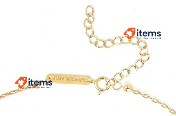 SINGULARU ® - Dots Necklace Women's Jewelry Gold Silver Pendant Sterling 925