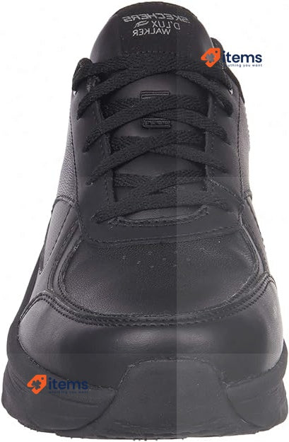Skechers Womens D Lux Walker Timeless Path Trainers Black, Size 5 UK (38 EUR)