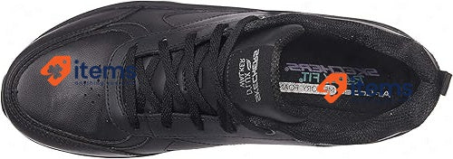 Skechers Womens D Lux Walker Timeless Path Trainers Black, Size 5 UK (38 EUR)