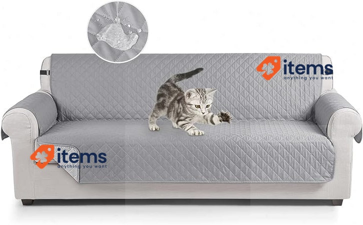 TAOCOCO Sofa Cover Waterproof Armchair Protector Slipcovers Grey Suitable Dogs