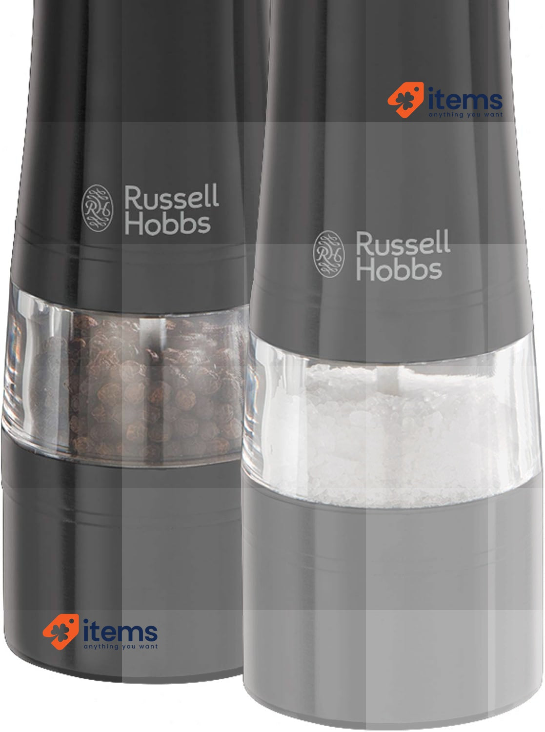Russell Hobbs 28010 - 56 Electric Salt And Pepper Mill Set Black Steel 28010-56