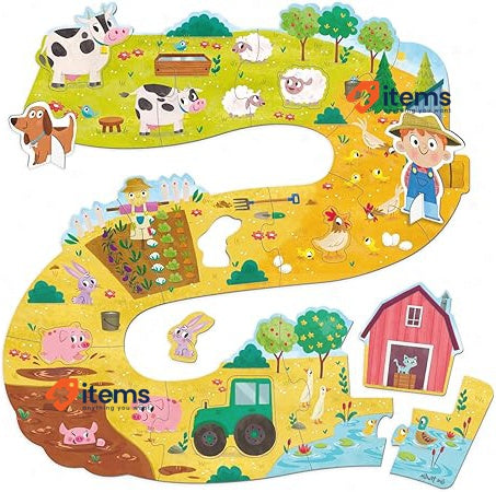 Goula 53176 Wooden Puzzle, Multi - Colour Progressive Multicolored Modern