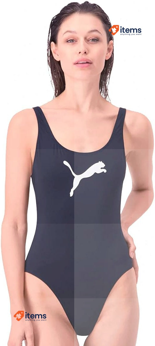 PUMA Women's Swimsuit, Size XSmall Navy Swim One Piece XS Swimwear