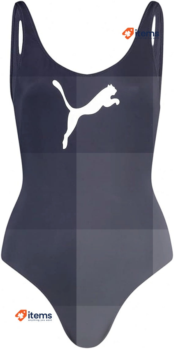PUMA Women's Swimsuit, Size XSmall Navy Swim One Piece XS Swimwear