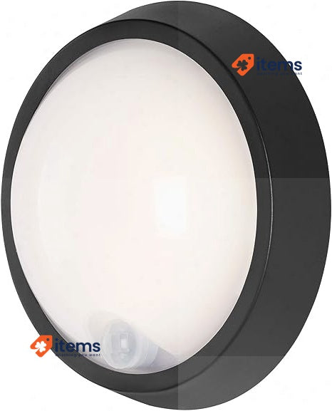 Briloner Leuchten LED Outdoor Light Outdoor Wall Light, Motion Sensor, Black