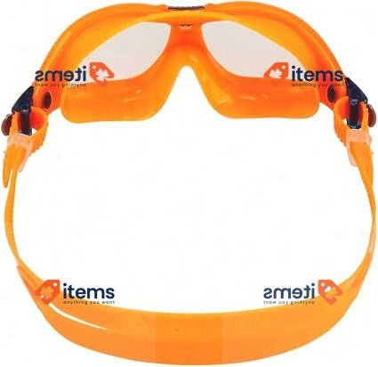 AQUASPHERE Seal KID | Swimming goggles for kids 3 years+ Orange & Blue Clear