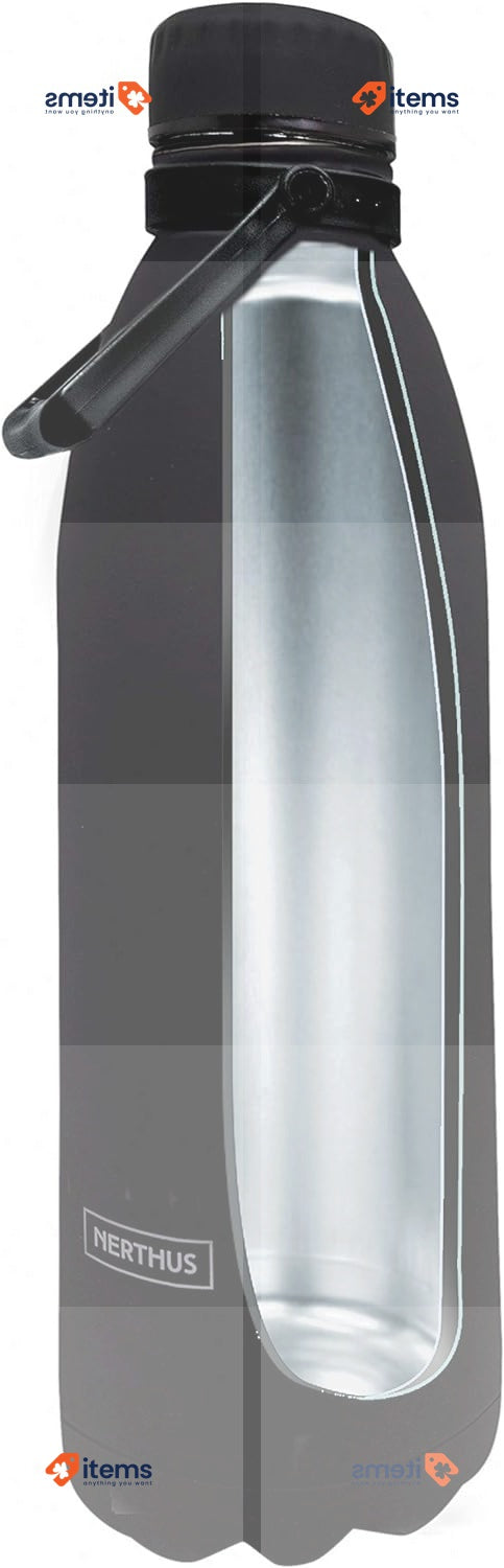 Nerthus FIH 622 Thermos Double Pared and Heats Black Design 1500 ml Bpa free