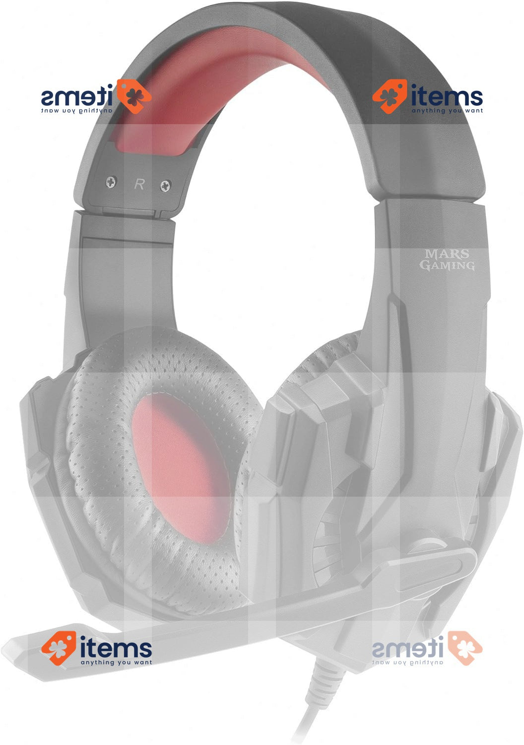 Mars Gaming MH020, Gaming Headset, Ultra-Bass Drivers and 40mm Neodymium Black