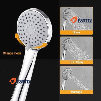 Ibergrif - Shower System, Square Mixer Tap Set, Chrome
