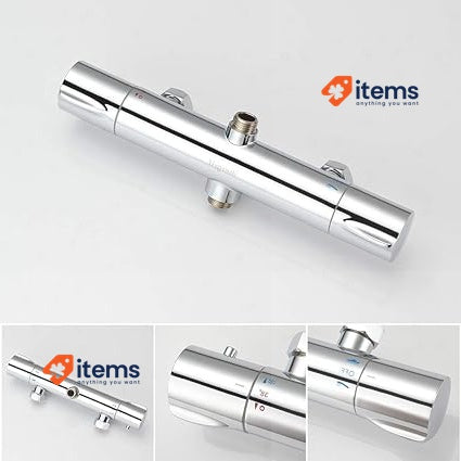 Ibergrif - Shower System, Square Mixer Tap Set, Chrome
