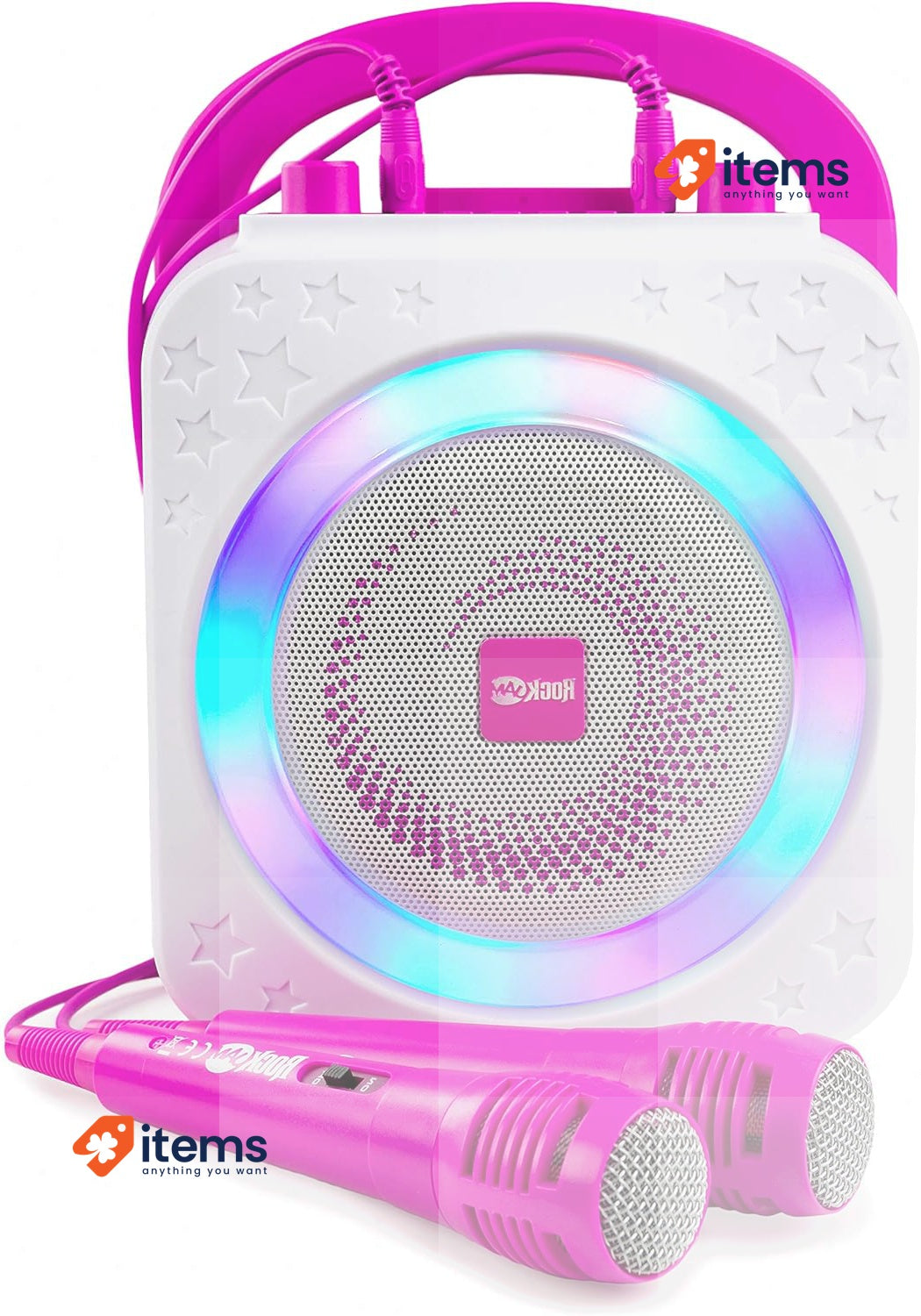 Rockjam 10 - Watt Portable System Rechargeable Bluetooth Karaoke Machine 10-Watt