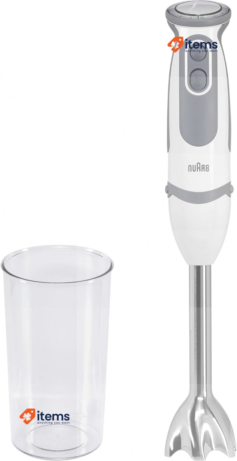 Braun House Hold mq5200 Hand Blender, Plastic, White/Grey