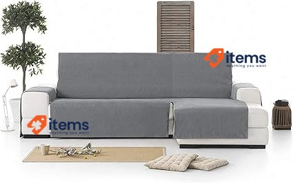Eysa Rabat Practica Chaise Longue Cover 240cm Dark Grey - 240 CM, CM Color View