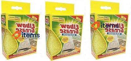 Elbow Grease 3 X Scrub Mate Non Scratch Sponge, 7cm Wide 11.5cm High 3.5cm 9 cm