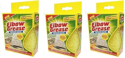 Elbow Grease (THREE PACKS) Scrub Mate Yellow
