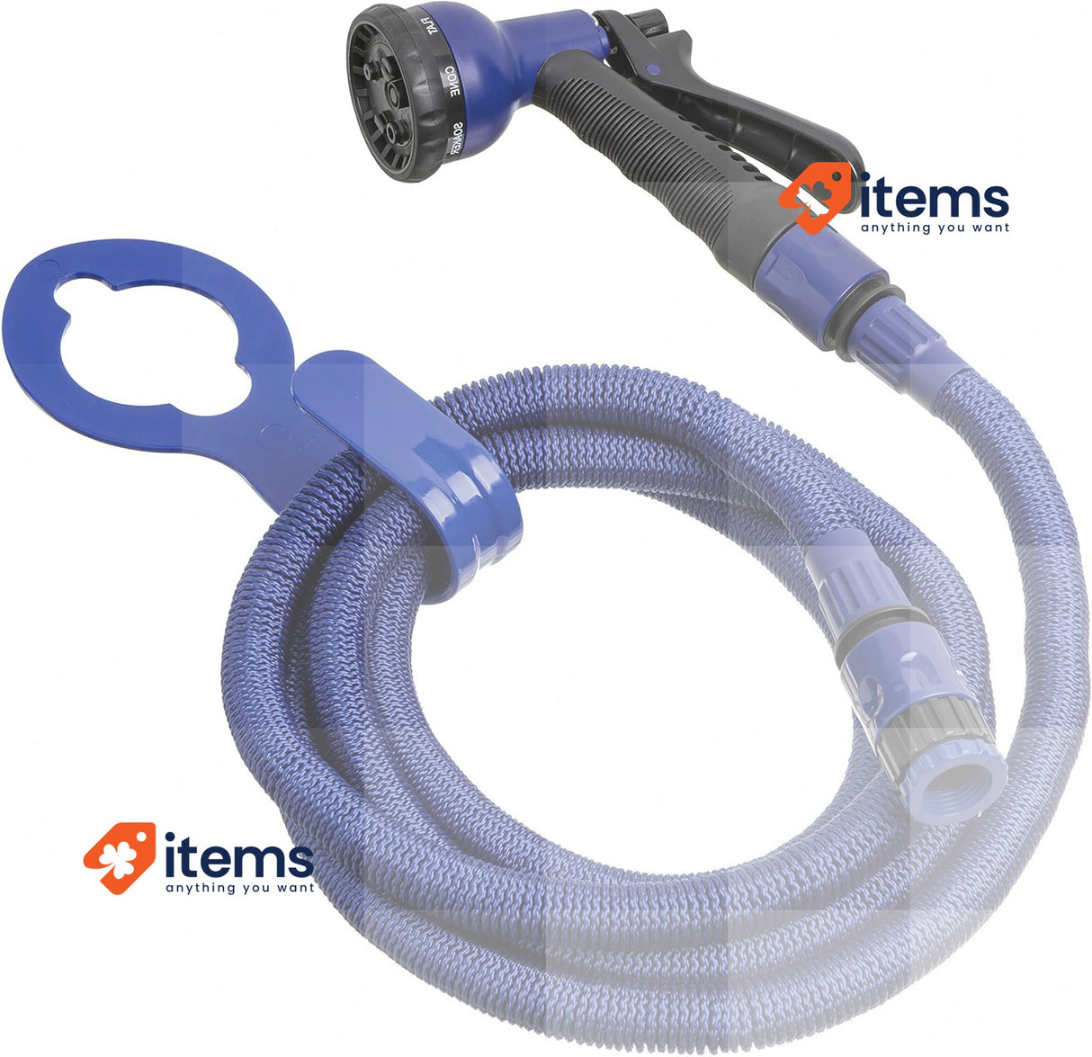 Tatay Superflex Extendable Hose Kit 7.5 m Lightweight 8-Position Nozzle 3/4-1/2