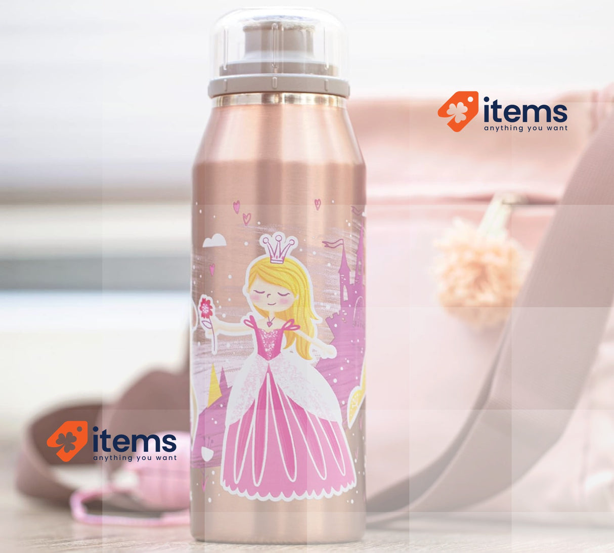 Alfi IsoBottle Princess 350 ml Stainless Steel Insulated Bottle Leak-Proof