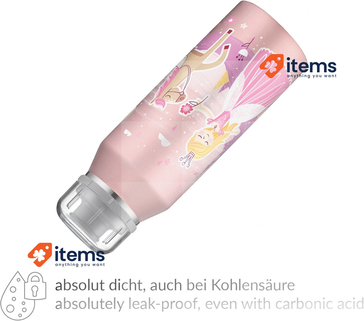 Alfi IsoBottle Princess 350 ml Stainless Steel Insulated Bottle Leak-Proof