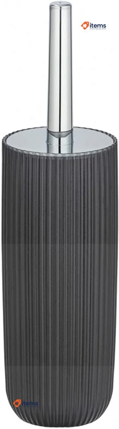 WENKO Agropoli Toilet Brush Holder Grey, Gray, 36.5 x 10 x 10 cm