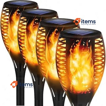 Sayapeiy LED Solar Lights Outdoor Waterproof Black 4 PCS