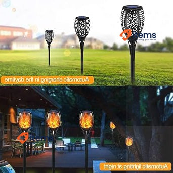 Sayapeiy LED Solar Lights Outdoor Waterproof Black 4 PCS